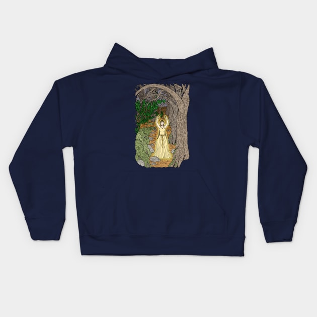 Eldritch Mistress Kids Hoodie by AzureLionProductions